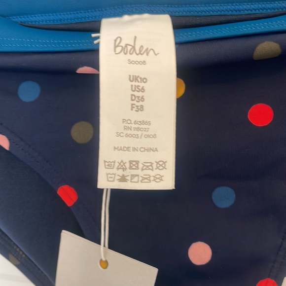 Boden Polka Dot String Bikini Bottom NWT - Picture 2 of 5